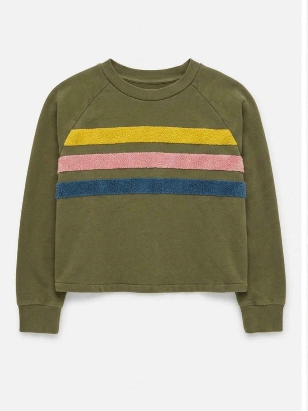 United By Blue Retro Pullover Crew Neck Sweatshirt — Cropped